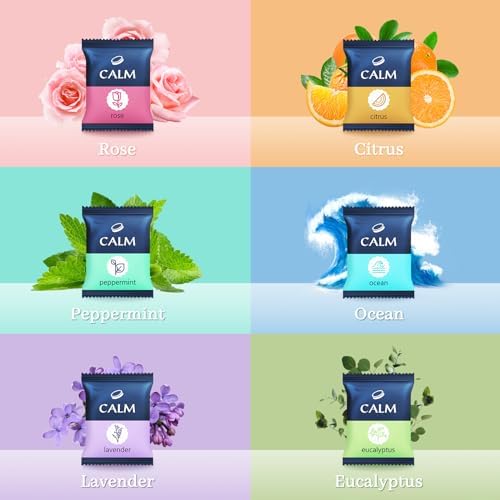 Shower Steamers 6 Count, Shower Steamers with Natural Ingredients, 6 Different Scents & Individually Wrapped, Christmas and Birthday Good Option for Her, Mom, Friends