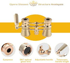 Opera Glasses,3X25 Theater Binoculars with Foldable and Extendable Handle,Mini Binocular Compact Lightweight,Portable Theater Glasses for Adults Kids Women in Musical Concert