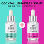 IT Cosmetics Bye Bye Lines Hyaluronic Acid Serum for Face - Hydrating Anti-Aging Facial Serum With Peptide & Vitamin B5, Visibly Plumps Skin, Smooths Look of Fine Lines, For All Skin Types - 1 fl oz