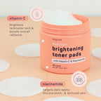 SpaLife Love & Light Radiating Toner Pads – for Uneven Skin Tone, Dark Spots & Discoloration, Clogged Pores, Dullness with Vitamin C, Niacinamide – Toner Pads for Face, Face Pads, Pre-Soaked Pads