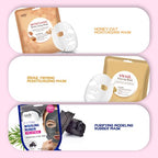 Epielle All In One Kit, cleansing, facial sheet mask, peel off, Fun facial mask Kit, Moisturizing Facial Skincare for Sensitive Skin & Acne | Spa Day Party, Mothers Day Gifts