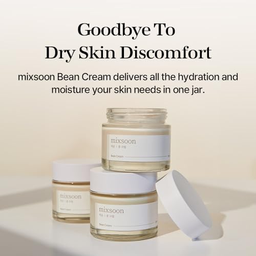 mixsoon Bean Cream - Intensive Moisture Face Cream For Smooth, Nourished Skin, Pore & Sebum Care - Korean Skincare For Glass Skin - Non-stick (1.69 fl.oz / 50ml)