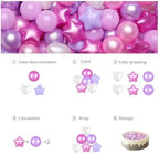 GOGOSO Ball Pits Balls for Toddlers Pack of 50 100 200 Plastics Shape Ball Non-Phthalate Non-BPA Non-Toxic 2.2-Inch Crush Proof Play Balls