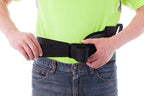 COW&COW Padded Gait Belt with 4 Handles and Quick Release Buckle 5.5 inchs(Black, Large/40inches-60inches)