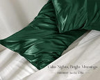 Yanibest Satin Pillowcase, Silk Pillow Cases for Hair and Skin with Zipper, Queen Pillow Cases Set of 2 for 20"x30", Exquisite Packaging for Women Men