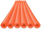 Oodles of Noodles 6 Pack Black Foam Pool Noodles – 48” x 2.5” Hollow Core – Extra Dense, Durable – Made in North America