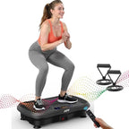 AXV Vibration Plate Fitness Platform Exercise Machine Vibrating Shaking Full Body Shaker Workout Vibrate Stand Shake Board Sport Gym for Weight Loss Fat Burner for Women Men Darkgray