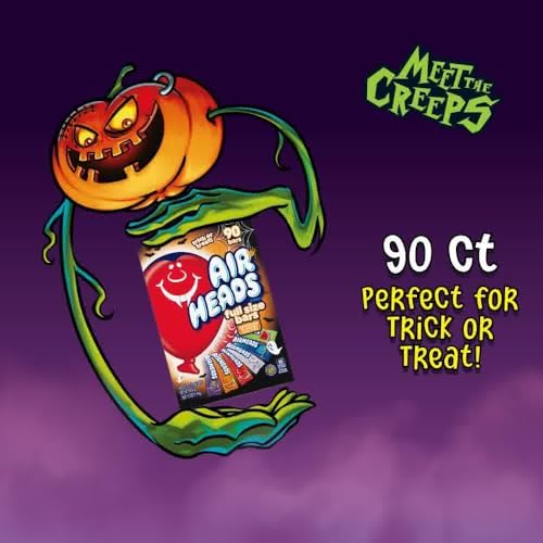 Airheads Full-Size Candy Bars, Halloween Variety Pack, 90 Count Box