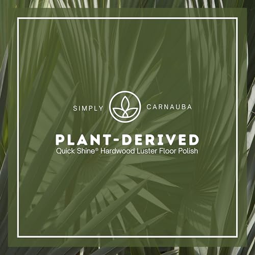 Quick Shine Hardwood Floor Luster-Polish 27oz-2pk | Plant-Derived w/Carnauba | Safer Choice, No PFAS, pH Neutral | Ready to Use Formula w/Anti-Slip Technology | Simply Squirt & Spread | Made in USA