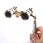 Aroncent Opera Glasses Binoculars 3X25 Theater Glasses Mini Binocular Compact with Handle for Adults Kids Women in Opera Musical Concert
