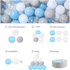 GOGOSO 100 Pieces Ball Pits Balls - 2.2 inch Pearl Pink Plasticballs for Children Toddlers Plastic Oceanball Swim Toys Bals for Kids Playhouse Pool