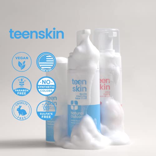Teen Skin 3-Step Skin Care Kit | Daily Boys & Girls Skin Care Regimen | Face Wash, Toner, & Moisturizer | Perfect for Teens Preteens & Kids Looking to Prevent Acne | 3 Pc