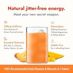 Zipfizz Energy Drink Powder, 20 Pack Electrolyte Mix with B12 - Peach Mango