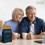 Magni Coffee - Ground - Light Roast - Low Acid - Single Origin USDA Organic Non-GMO Beans Third Party Tested For Mycotoxins & Pesticides - Fair Trade -12 Oz