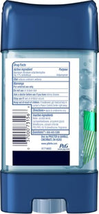 Gillette Antiperspirant and Deodorant for Men, Clear Gel, Wild Rain Scent, 3.8 oz (Pack of 2)