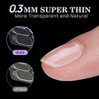 Nail Adhesive Tabs for Press On Nails - BTArtbox 20 Sheets 15 Sizes Ultra Thin & Waterproof Nail Stickers for Fake Nails, 600PCS Double Sided Jelly Nail Sticky Tabs for Manicure