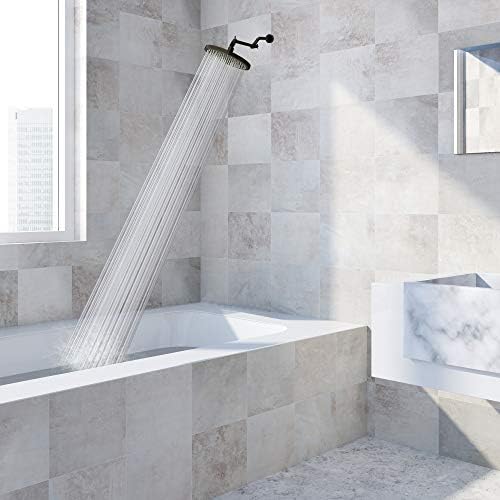 Luxury Spa Series: Bronze Rain Shower Head, 8-Inch Round Rain Showerhead with 360 Tilt, Experience Rainfall with MAXX Comfort and Elegance (Oil Rubbed Bronze)