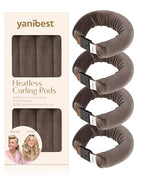 YANIBEST Heatless Hair Curler, Heatless Curls Overnight, No Heat Heatless Curling Rod, Heatless Hair Rollers to Sleep in, 4PCS Rods for Most Hair Types