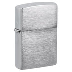 Zippo Classic Brushed Chrome Pocket Lighter - Windproof & Refillable Flip-Top Metal Lighter - Everyday Use Pocket Lighters - Luxury Lighters Made in USA