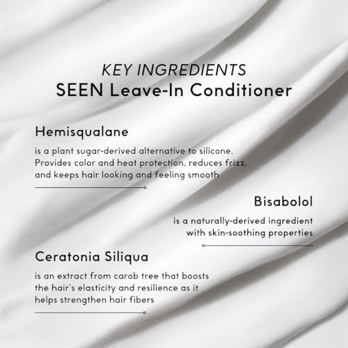 SEEN Leave-In Conditioner, Fragrance Free - Leave-In Hair Conditioner & Heat Protectant Spray- Detangles & Hydrates- No Parabens, Sulfates or Phthalate
