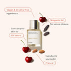 Dossier - Eau de Parfum - Ambery Cherry - Inspired by T.Ford Lost Cherry - Perfume Luxury - Pure Infused - Paraben Free - Vegan - For Women Men Unisex - Fragrance 1.7 Fl oz (Spray 50ml)