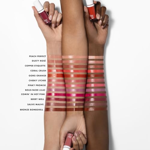 e.l.f. Camo Liquid Blush, Long-lasting Liquid Blush For High-pigment Color, Creates A Soft, Dewy Finish, Vegan & Cruelty-free, Dusty Rosé