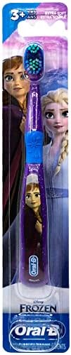 Oral-B Disney Frozen Toothbrush, 3+ YRS, Extra Soft (Characters Vary) - Pack of 4