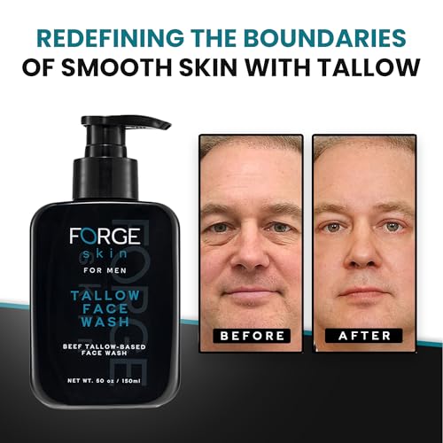 Original Beef Tallow Face Wash – Natural Hydrating Cleanser for Oily & Dry Skin, Anti-Aging Skincare Soap, Organic Facial Cleanser for Men & Women