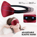 Sleep Mask | 99% Fully Block Out Light Eye Sleep Mask | Long Lash Extension | 3D Deep Contoured Eyes Cover Zero Pressure | Adjustable Straps | Sleep Travel Home Nap Rest Women Men (Red)