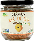 Greenbow Organic Bee Pollen - 100% USDA Certified Organic, Non-GMO, Halal, Kosher Certified, Pure & Natural Bee Pollen - Superfood Packed with Proteins, Vitamins & Minerals - Gluten Free - 155g