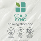 Biolage Scalp Sync Calming Shampoo - Calms & Hydrates Dry or Irritated Scalp, Paraben & Silicone Free, Vegan & Cruelty Free