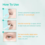 Power & Volume Eyelash Serum | Korean Lash & Brow Growth Serum for Longer, Thicker Lashes | Non-Irritating, Cruelty-Free | Peptides, Biotin, Centella, Hyaluronic Acid (0.3 fl. oz.)