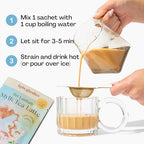 Kola Goodies - Oat Milk Tea Latte - Vegan - Mood Lifter w/Low Caffeine - Made with Loose Leaf Ceylon Tea, Oat Milk Powder, Monk Fruit Sweetener & Raw Coconut Sugar - Ready in 3 Minutes - 10 Sachets