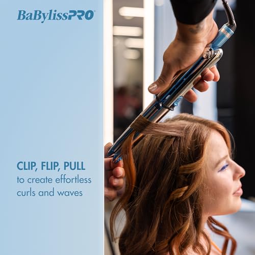 BaBylissPRO Nano Titanium Prima Ionic Hair Straightener, Curl and Straighten Hair With One Professional Tool