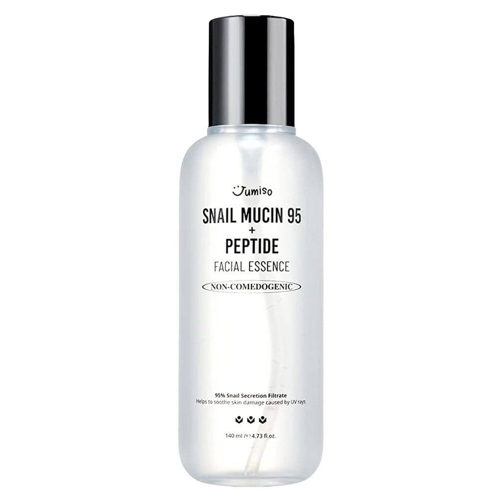 Snail Mucin 95 + Peptide Essence - Advanced Skin Repair Serum for Acne-Prone & Sun-Damaged Skin, Non-Comedogenic Facial Moisturizer with 5-Peptide Complex, Fragrance-Free, Slow-Aging, 4.73 fl.oz.