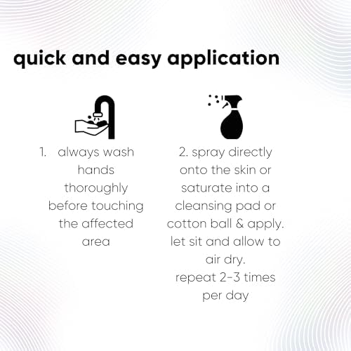 Itch Relief Spray – High Purity Hypochlorous Acid Spray for Fast Itch Relief from Bites, Burns, Scrapes & Rashes, Helps Provide Relief from Dermatitis and Eczema, Steroid & Alcohol-Free (3.4oz)