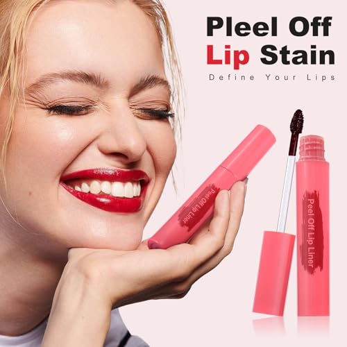 Lip Liner - Lip Stain Peel Off, Long-Lasting Moisturizing Waterproof Lip Stain Transfer-Proof with Matte Finish Stay on All Day (Cocoa, Pack of 1)