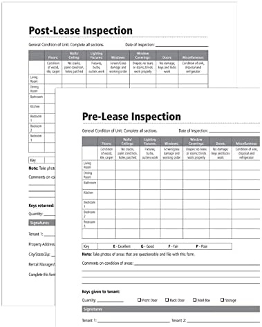 Adams Pre-Lease and Post-Lease Inspections, Forms and Instructions (LF603)