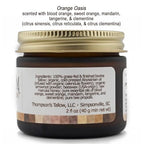 Thompson’s Tallow – Beef Tallow for Skin, 100% Grass-Fed Whipped Tallow Balm Moisturizer with Abyssinian Oil, Manuka Honey & Propolis, Herb-Infused, USA Handmade, Orange