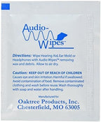 Audiologist's Choice Audio Wipes | 100 Individually Wrapped Towelettes | Alcohol-Free | Cleans, Removes Earwax & Sweat from Hearing Aids, Earmold, Airpods, Earbuds, in-Ear Monitors (IEMs)
