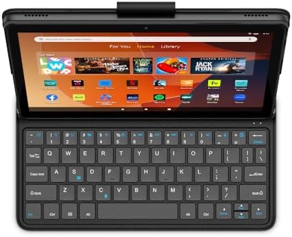 Made for Amazon Bluetooth Keyboard Case for Amazon Fire HD 10, (13th Gen, 2023 release)