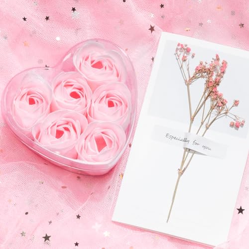 Birthday Gifts for Women Friendship, Rose Relaxing Spa Gifts Basket for Women Self Care Gifts Thank You Gifts Bath Set Valentines Day Gifts for Her Mom Sister Friends Wife Daughter Teacher Girlfriend
