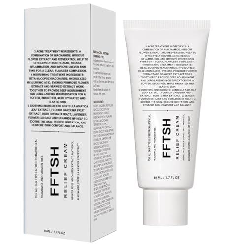 Soothing Cream 345 | Daily Facial Moisturizer | Acne Relief & Soothing Care | With Niacinamide & Panthenol for Repair & Hydration | Vegan Skincare for All Skin Types | 1.7 Fl Oz
