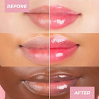 MCoBeauty LipLights Shine Gloss, Berry Pink, High Shine and Color for Irresistible Lips, Vegan, Cruelty Free Cosmetics