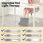 New Red Light Therapy for Feet, Dual Wavelength 160 LEDs for Foot Pain Relief, Adjustable Power and Time Controller.
