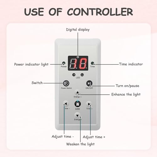 Red Light Therapy for Face, Led Face Mask Light Therapy, 7 Colors LED Facial Skin Care Mask