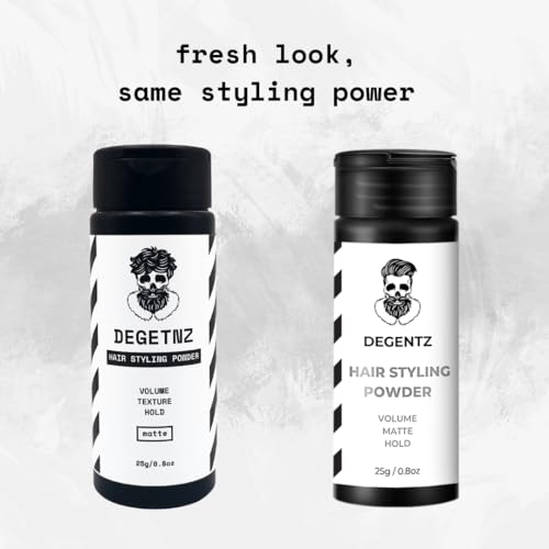 King Sized Hair Styling Powder - Volumizing and Mattifying Hold (0.8oz / 25g) - Add Life and Texture without Grease - Non-Sticky, Natural Look