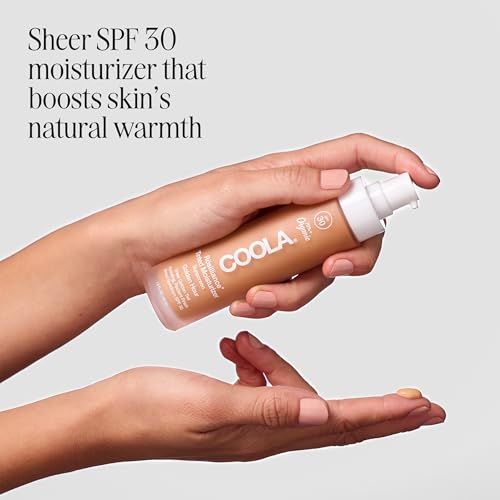 COOLA Organic Rosilliance BB Cream With SPF 30, Tinted Moisturizer Sunscreen & Foundation, Dermatologist Tested, 1.5 Fl Oz