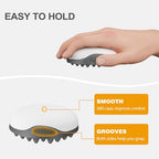 Silicone Hair Brush, Gray - Curly Hair Brush with Double-Sided Use, Different Sized Holes for Curling Afro and Short Hair, Non-Slip Twist Curl Comb for Men and Women, Travel Size