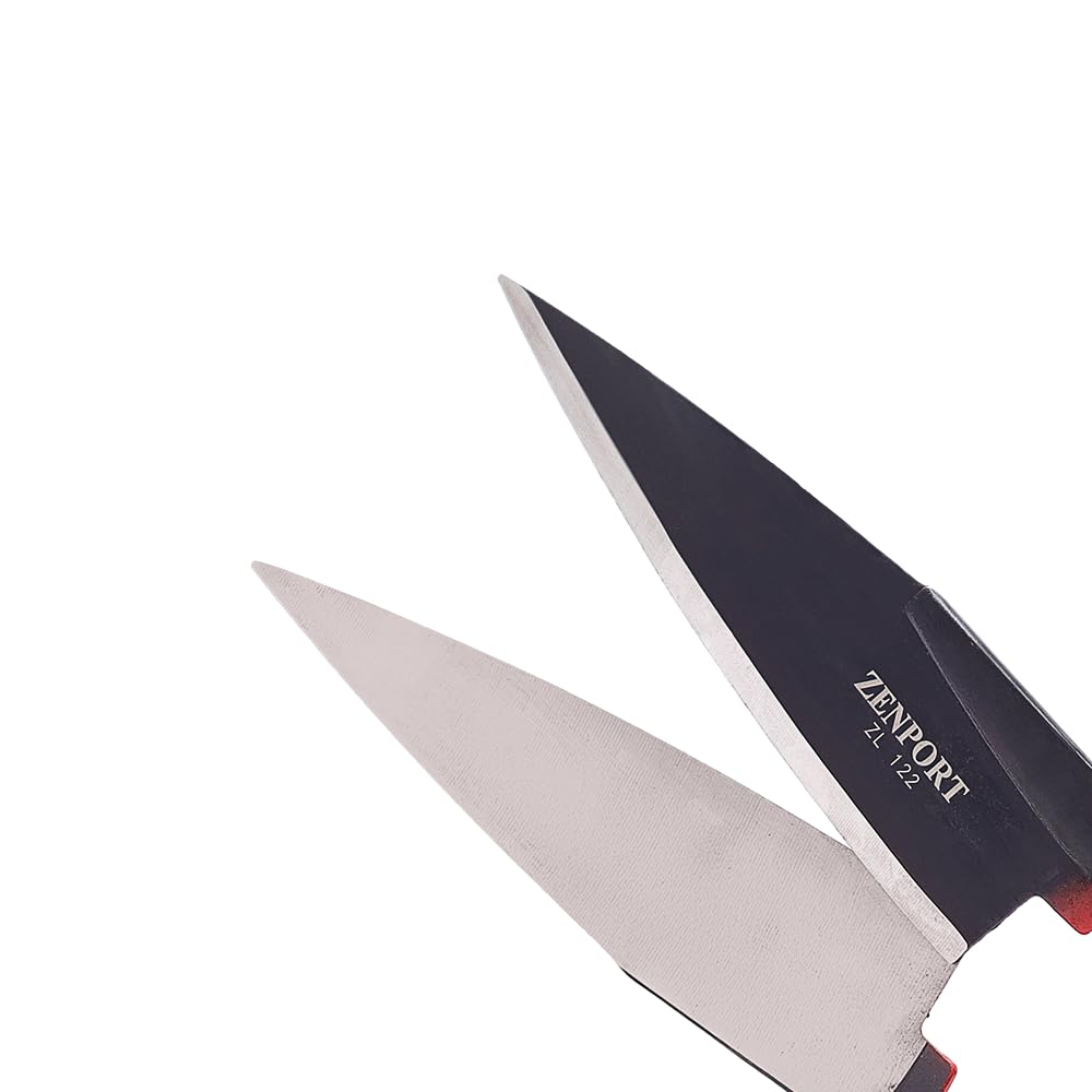 Zenport ZL122 Heavy Duty Onion & Sheep Shears – 13-Inch Double Bow Shear with 6.5-Inch Carbon Steel Blades, Spring-Loaded Garden & Harvest Cutting Tool